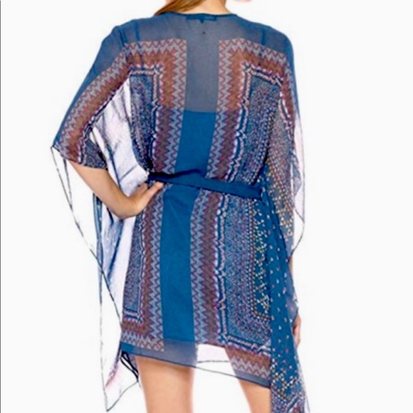 BCBG Max Azria Caftan Style Dress 💙💚🧡 - Picture 2 of 8
